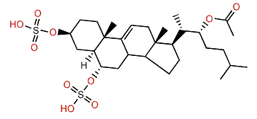 (22R)-5a-Cholest-9(11)-en-3b,6a,22-triol 3,6-disulfate acetate